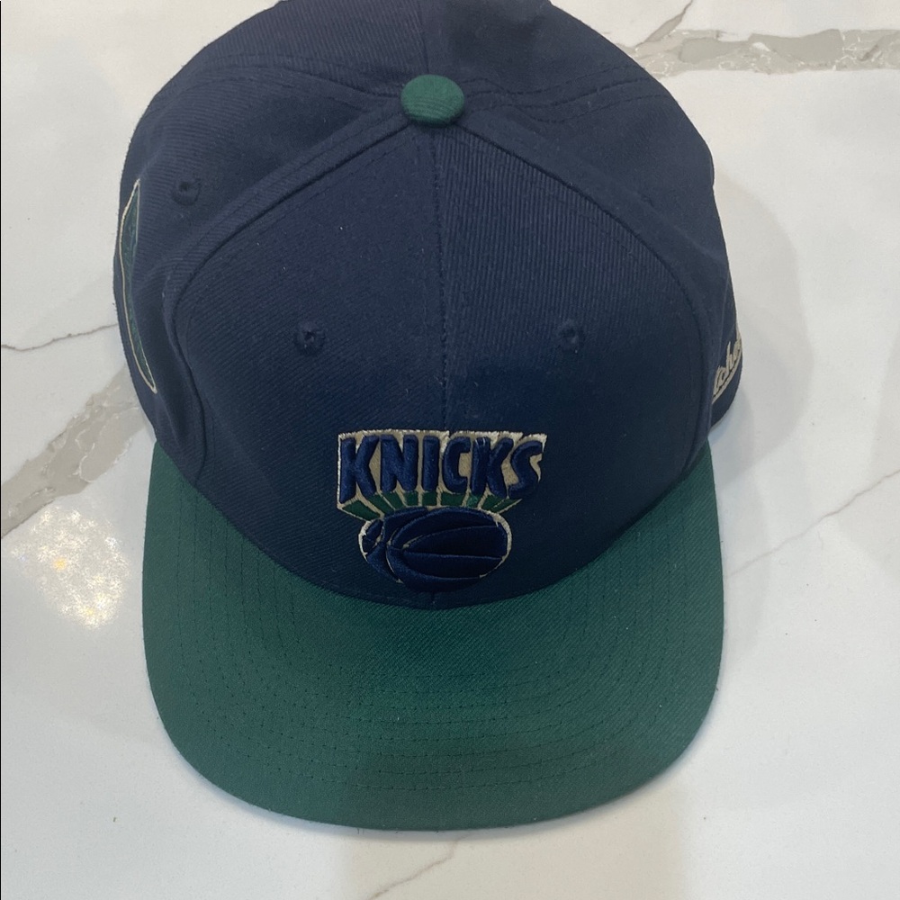 Kids Navy and Green Knick’s Cap